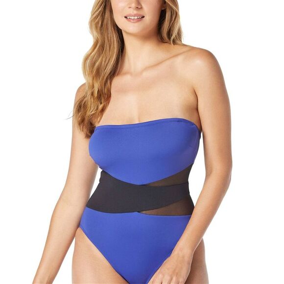 Coco Contours Womens  Level Bandeau Mesh Top - Picture 1 of 3